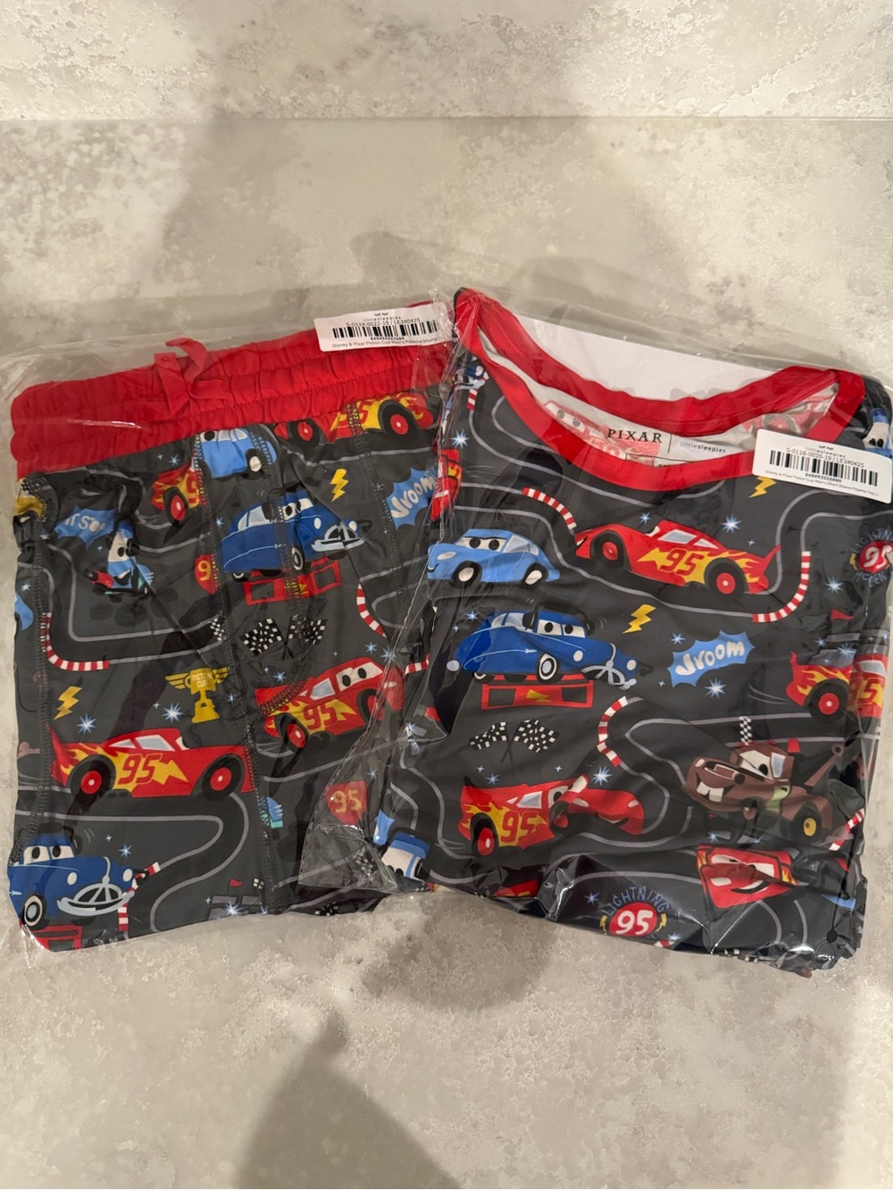 Men’s Little Sleepies disney Pixar Lightning McQueen Cars Pajama set